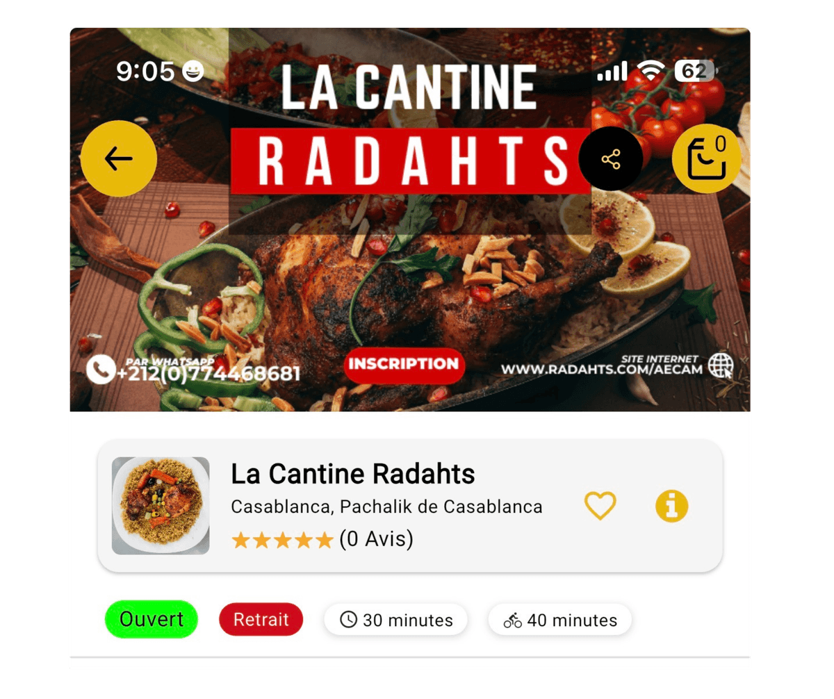 La Cantine Radahts restaurant.